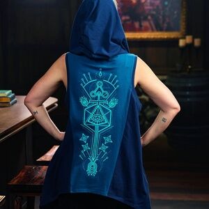 NWT Critical Role Beauregard Hooded Sleeveless Cardigan Vest